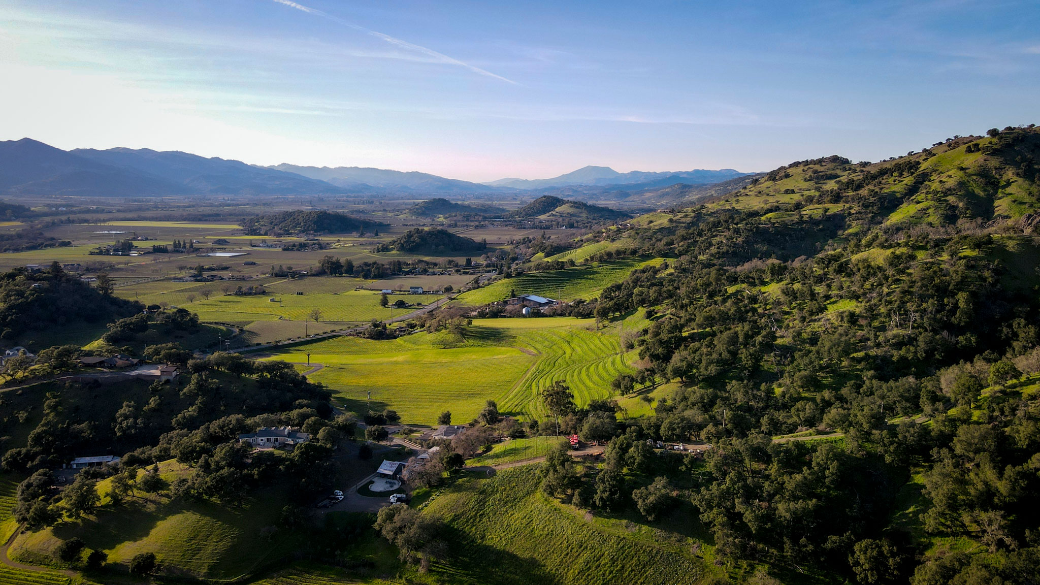 aerial view of the Ilsley Ranch